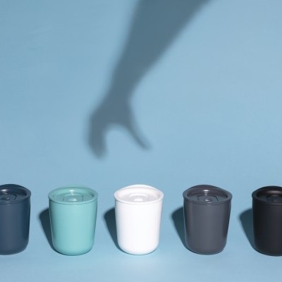 Taza de café promocional antimicrobiana simplista